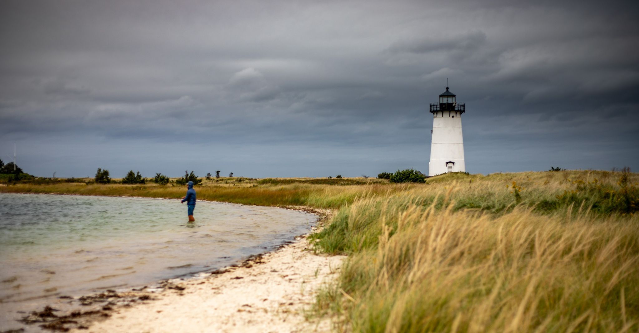 Egdartown Martha's Vineyard Island Lighthouse sunrise, USA