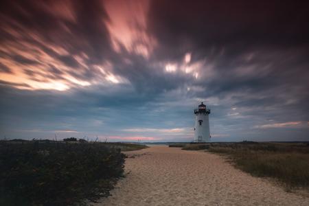 Egdartown Martha's Vineyard Island Lighthouse sunrise