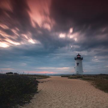 Egdartown Martha's Vineyard Island Lighthouse sunrise, USA