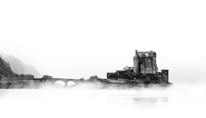 Eilean Donan Castle from the Loch Long Bridge