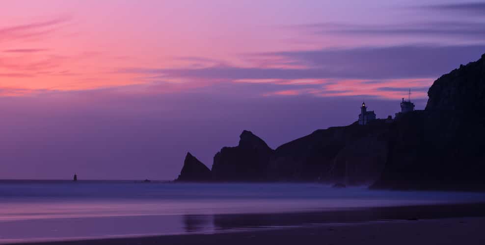 Evening and twilight colors at Pointe du Toulinguet