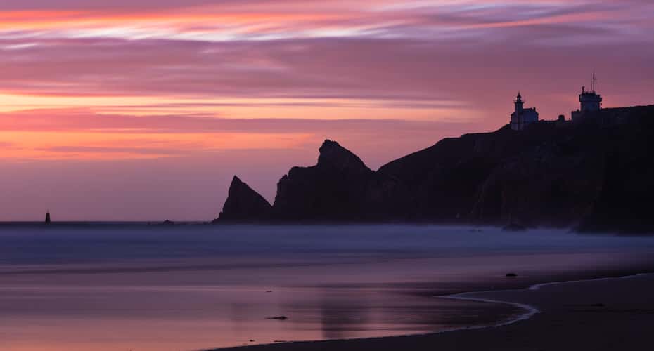 Evening and twilight colors at Pointe du Toulinguet