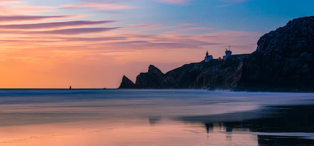 Evening and twilight colors at Pointe du Toulinguet