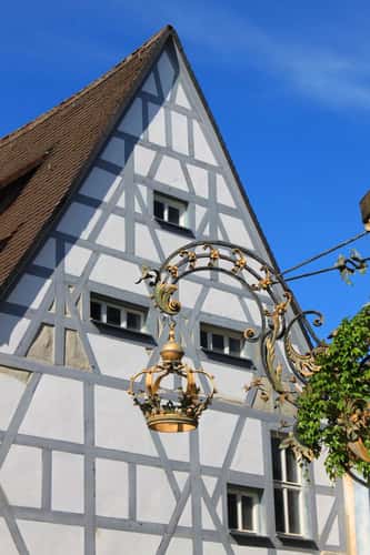A half-timbered house in Forchheim