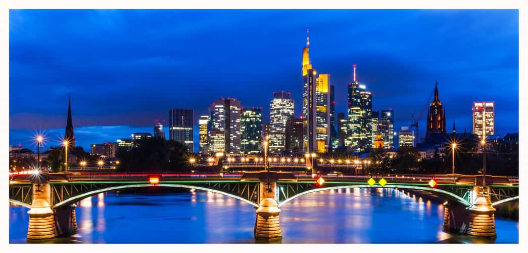 View from the Flößerbrücke, Frankfurt am Main