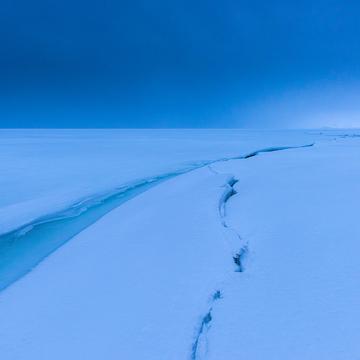 Frozen lagune sea near hali, Iceland