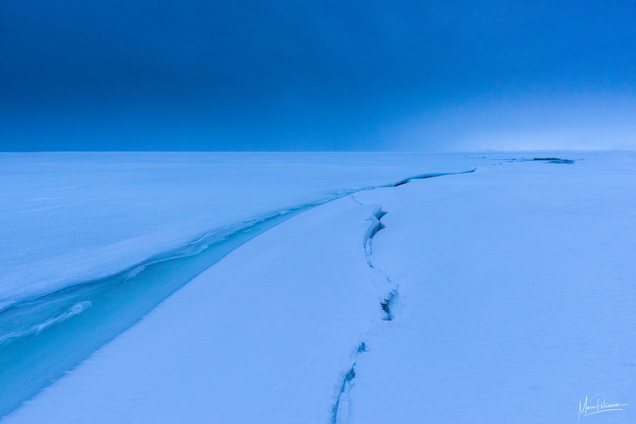Frozen lagune sea near hali, Iceland