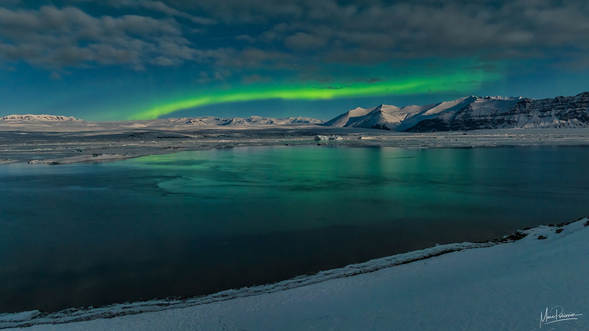 Glacial Lagoon at Jökulsárlón, Iceland