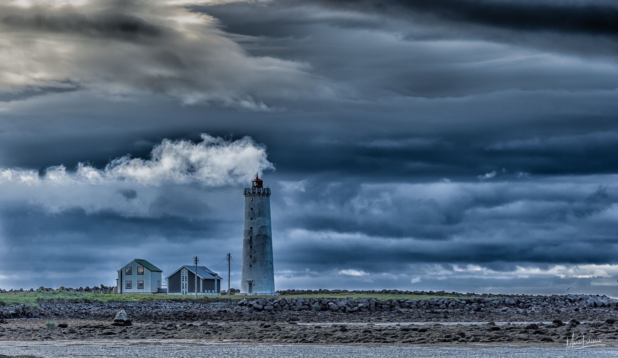 Grótta Island Lighthouse, Reykjavík, Iceland