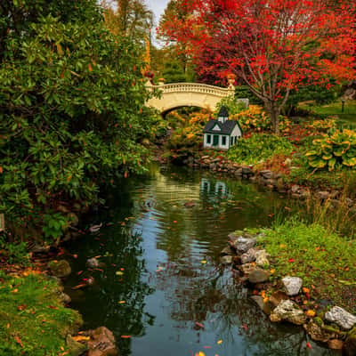 Halifax Public Gardens, bridge, Nova Scotia, Canada