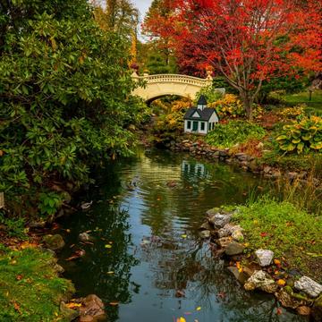 Halifax Public Gardens, bridge, Nova Scotia, Canada