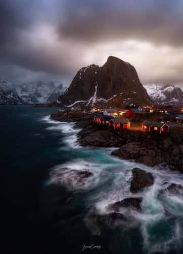 Hamnøy, classic view, Lofoten
