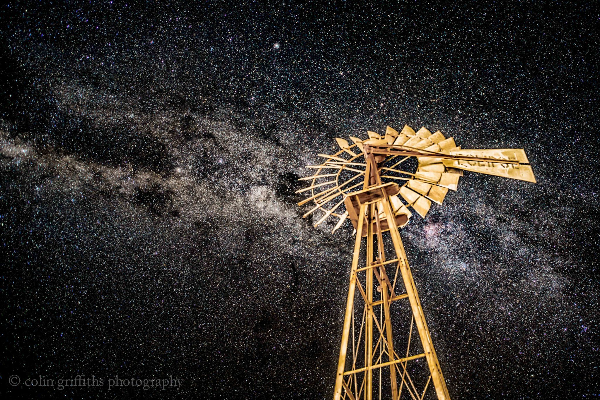 Hotel garden night sky, Namibia