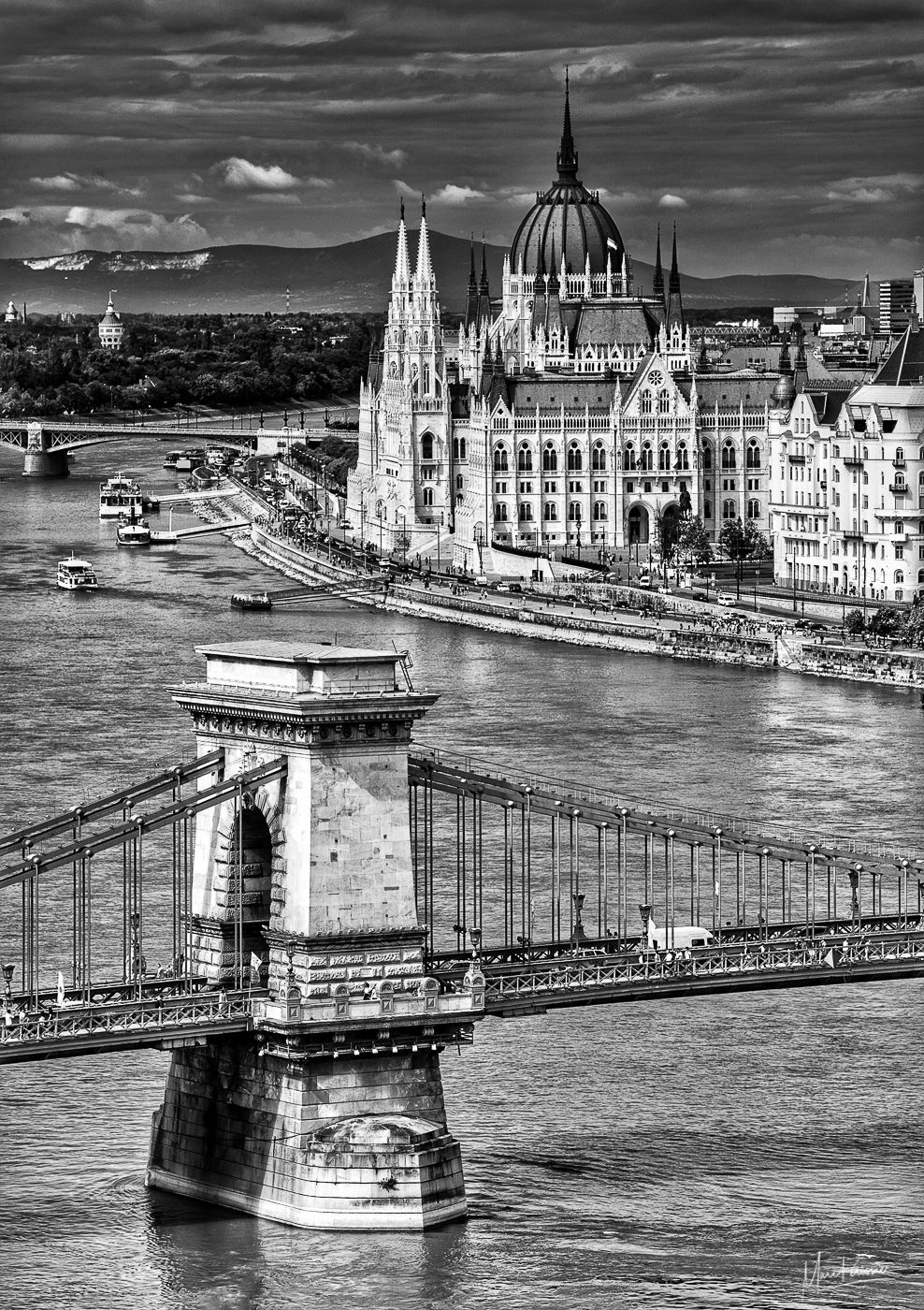 Hungarian Parliament & Chain Bridge, Hungary