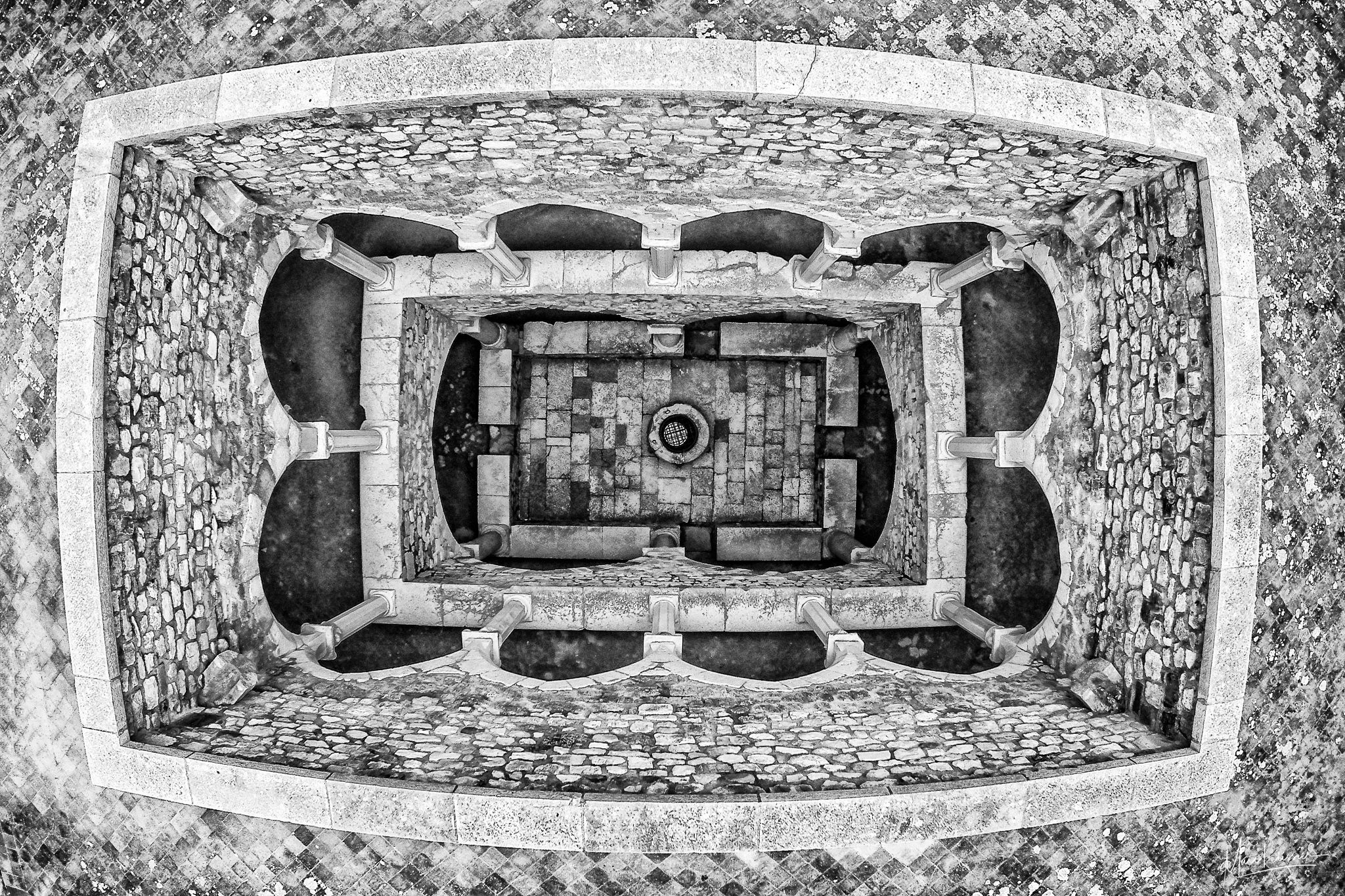 Inside Saint Honorat fortress, Lerins Island, France