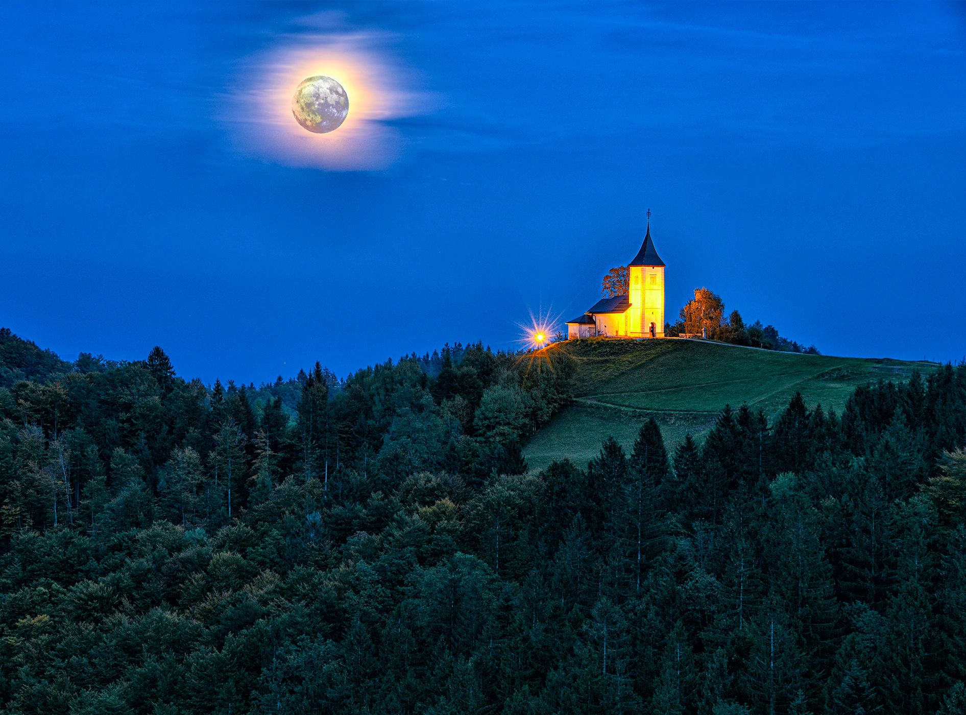 Jamnik church of St. Primoz and Felician, Slovenia