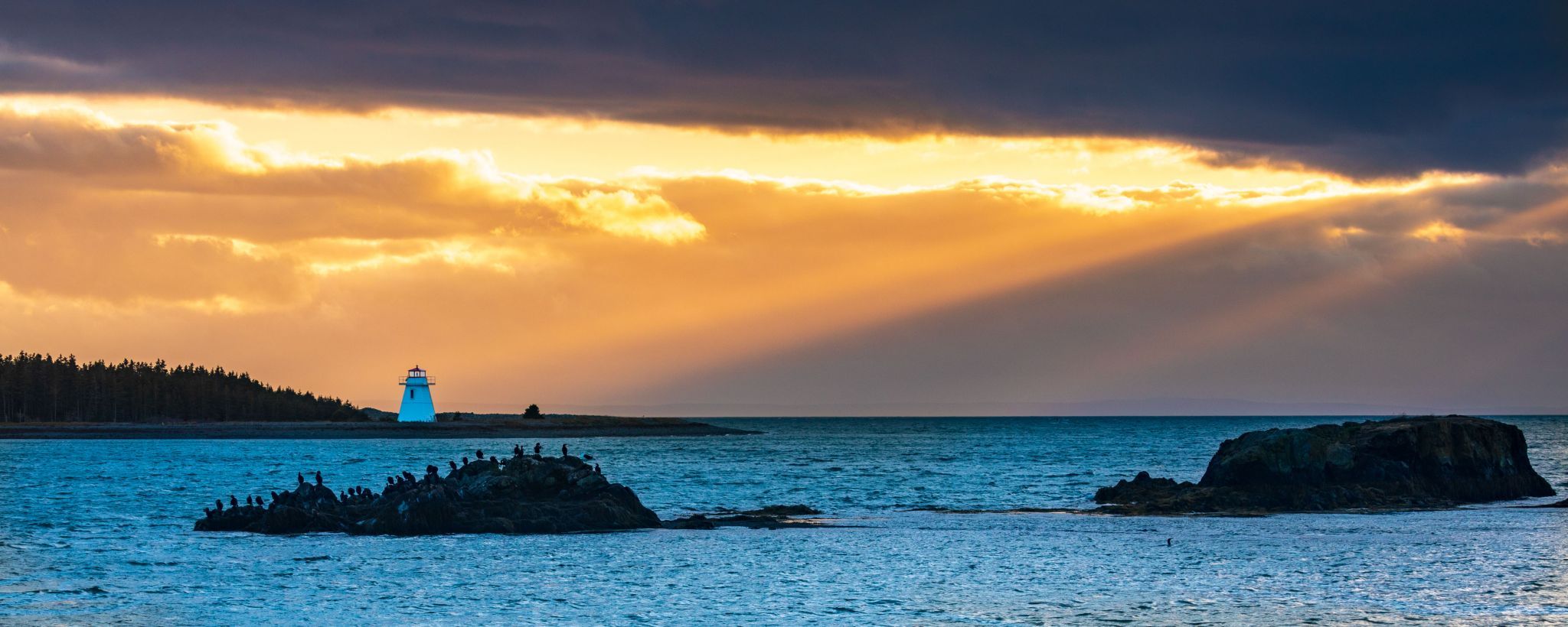 Jerseyman Island Lighthouse, Isle Madame, Nova Scotia, Canada