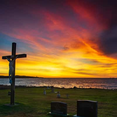 Kennington Cove Cemetry & Lighthouse Louisbourg Nova Scotia, Canada