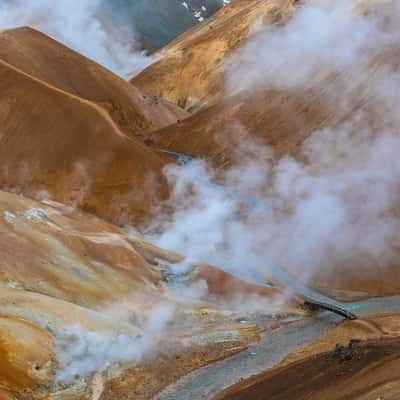 Kerlingarfjoll volcanic hot springs and hills, Iceland