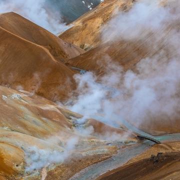 Kerlingarfjoll volcanic hot springs and hills, Iceland