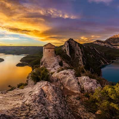 La Pertusa Hermitage in Corça, Spain