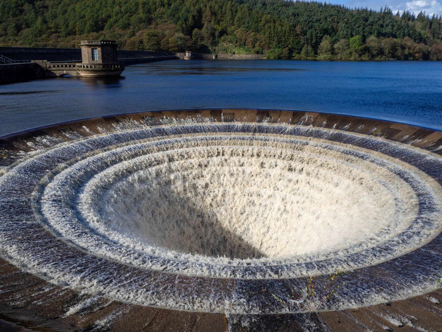 Ladybower Reservoir Plughole, United Kingdom