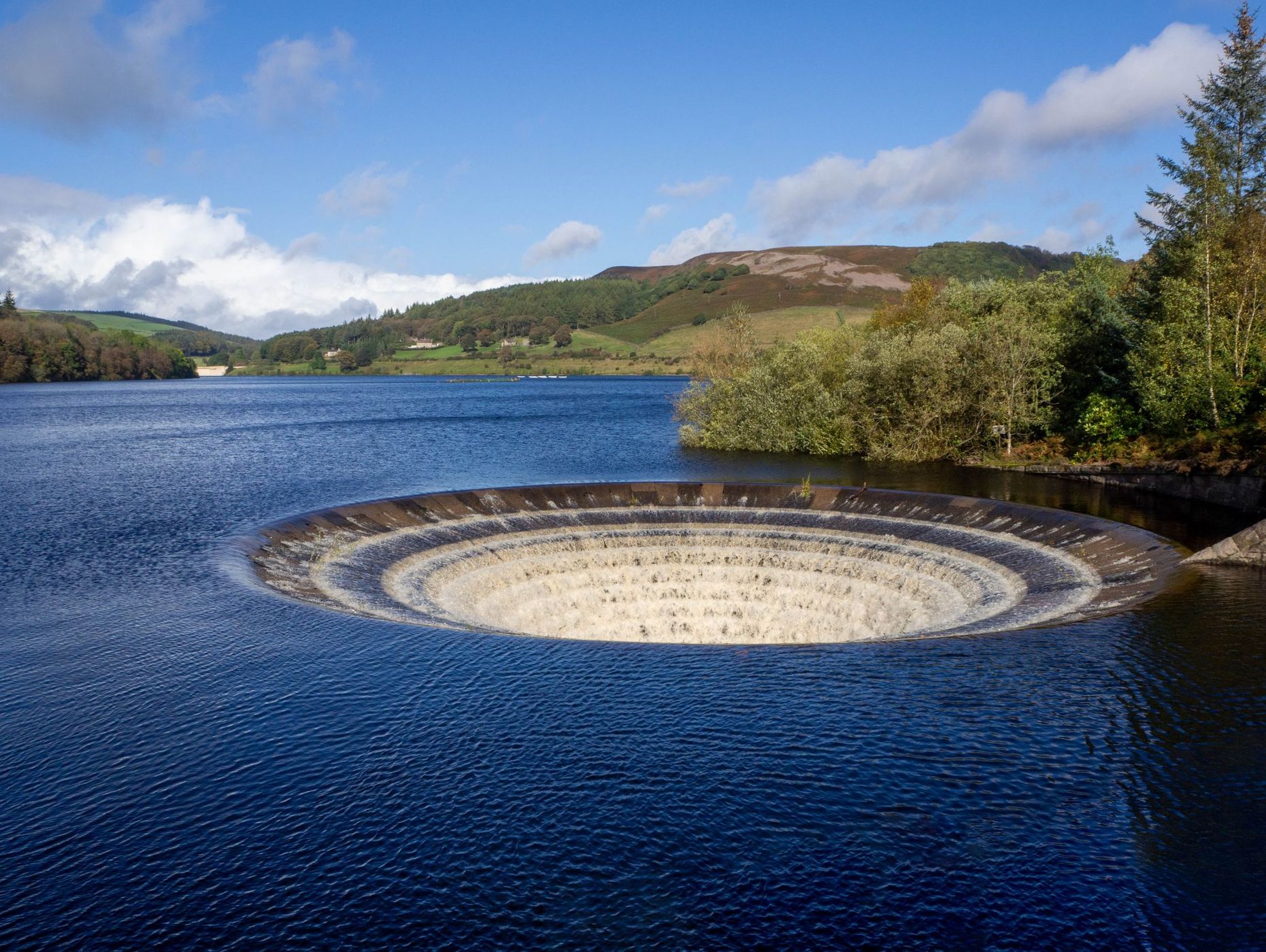 Ladybower Reservoir Plughole, United Kingdom