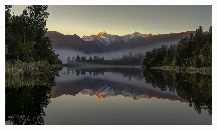 Lake Matheson Reflections, West Coast NZ