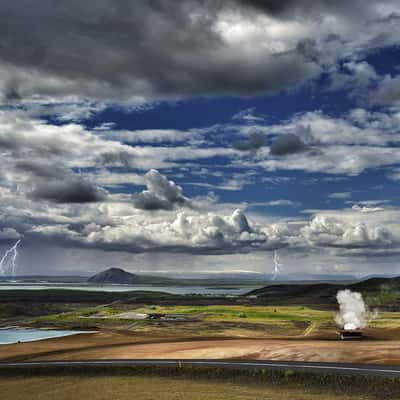 Lake myvatn overlook, Iceland