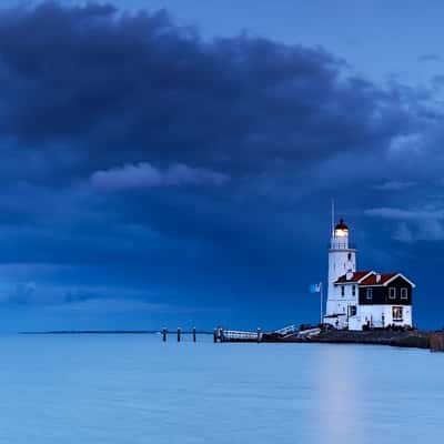 Lighthouse at Marken in the Netherlands, Netherlands