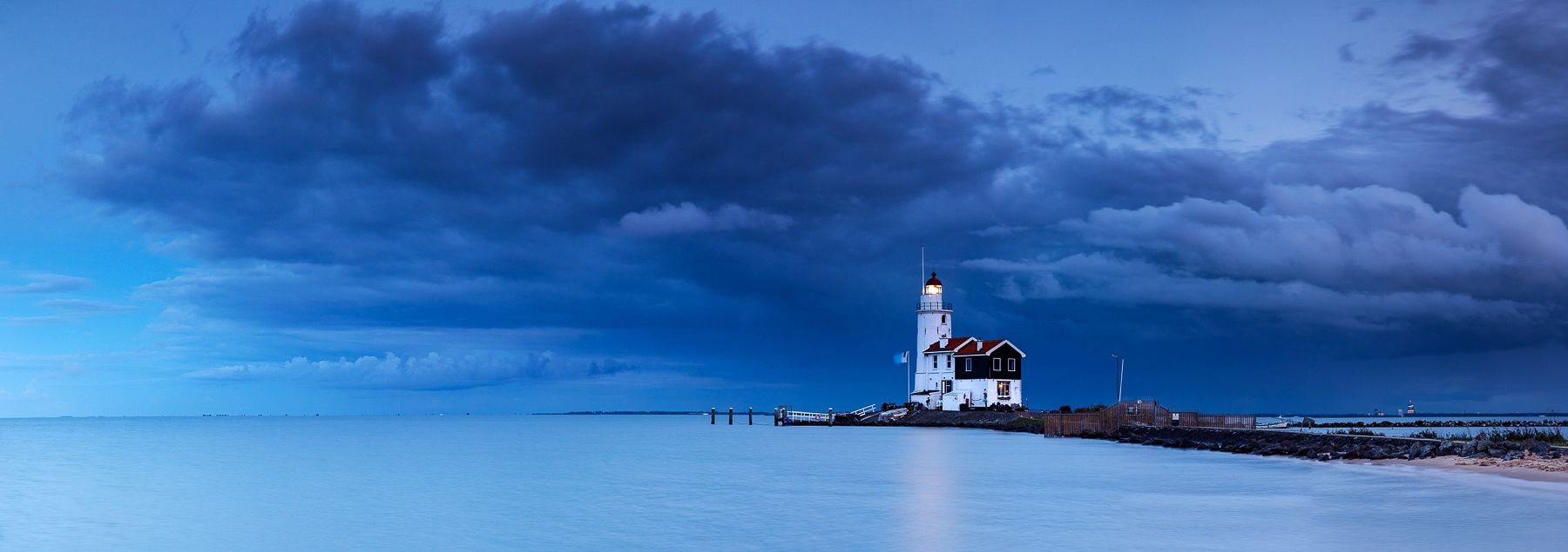 Lighthouse at Marken in the Netherlands, Netherlands
