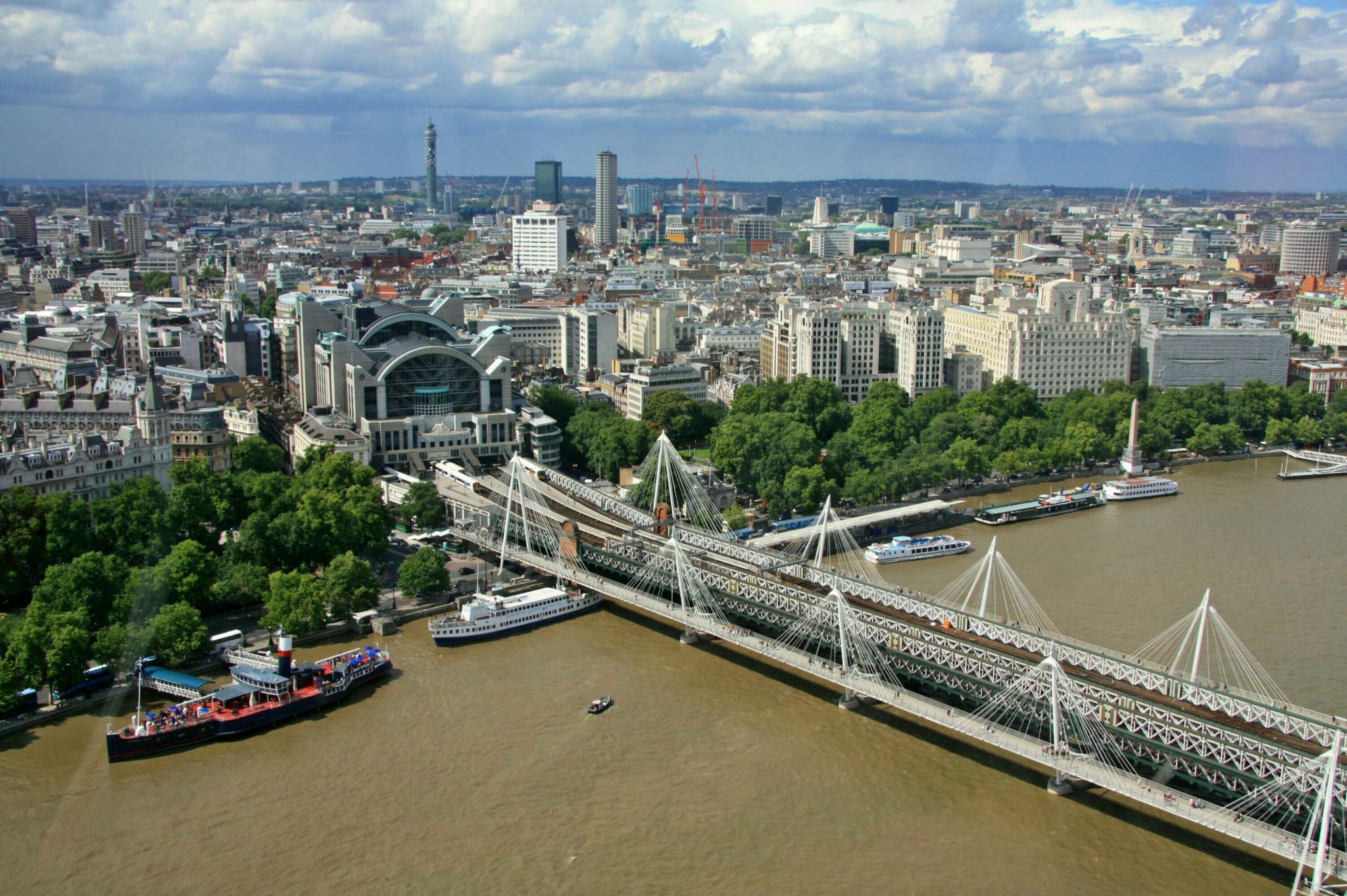 View from London Eye Cabin, United Kingdom