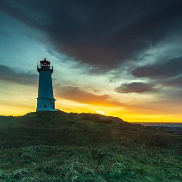 Louisbourg Lighthouse Cape Breton Nova Scotia, Canada
