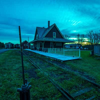 Louisbourg Station Museum sunrise Cape Brenton Nova Scotia, Canada