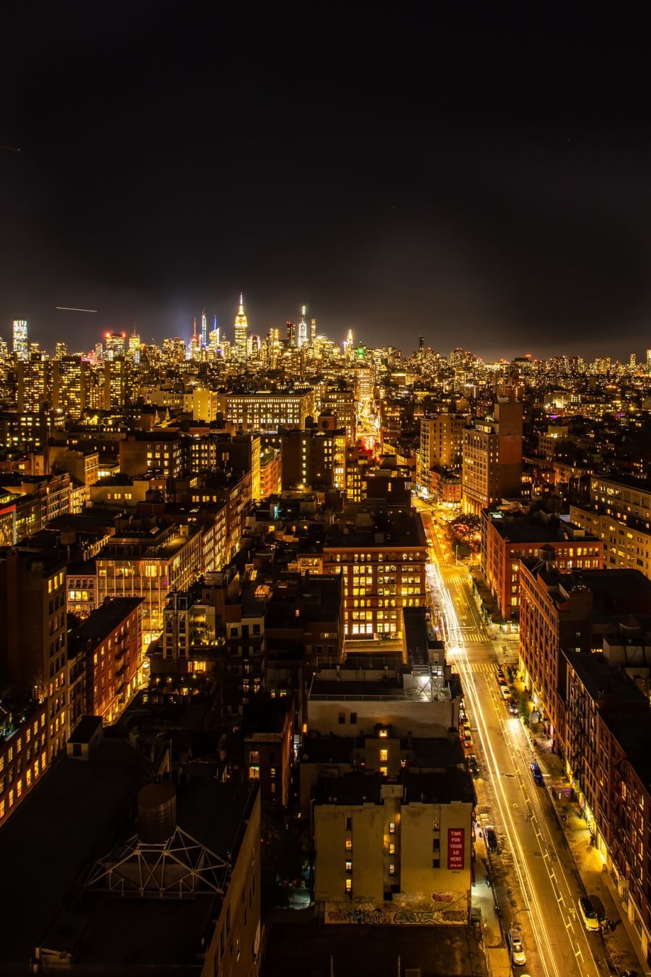 Manhattan Skyline looking up Lafayette St, New York, USA