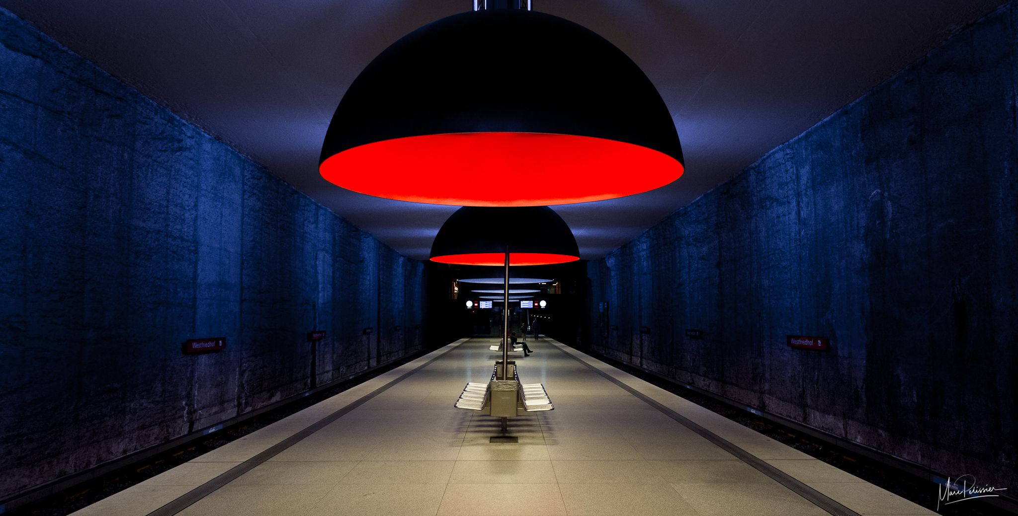 Metro station Westfriedhof, Munich, Germany