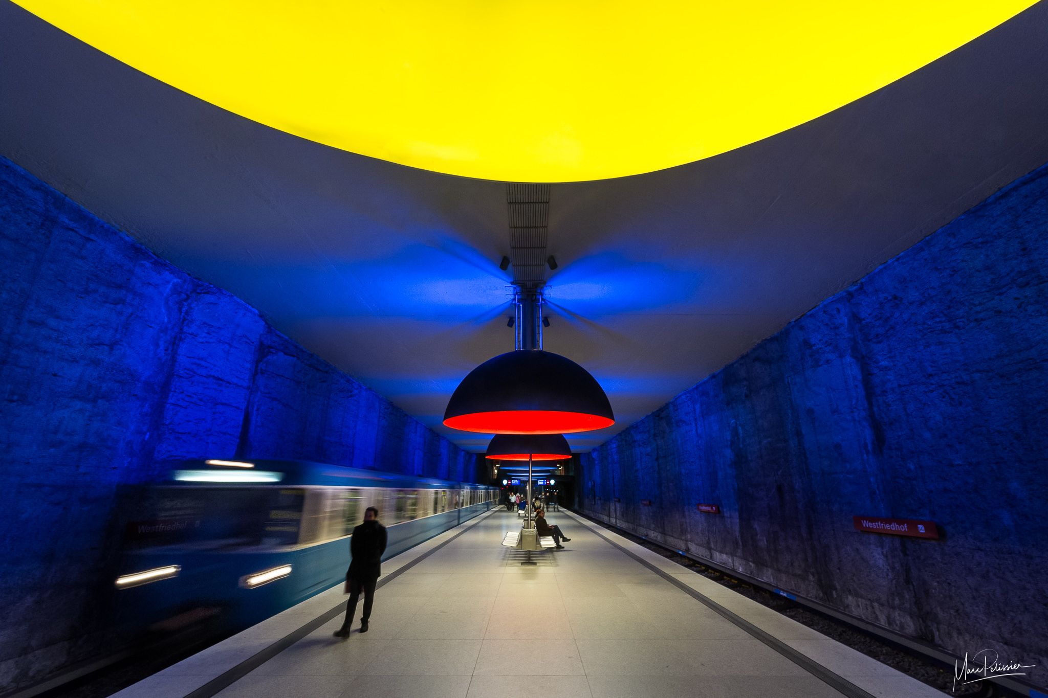 Metro station Westfriedhof, Munich, Germany