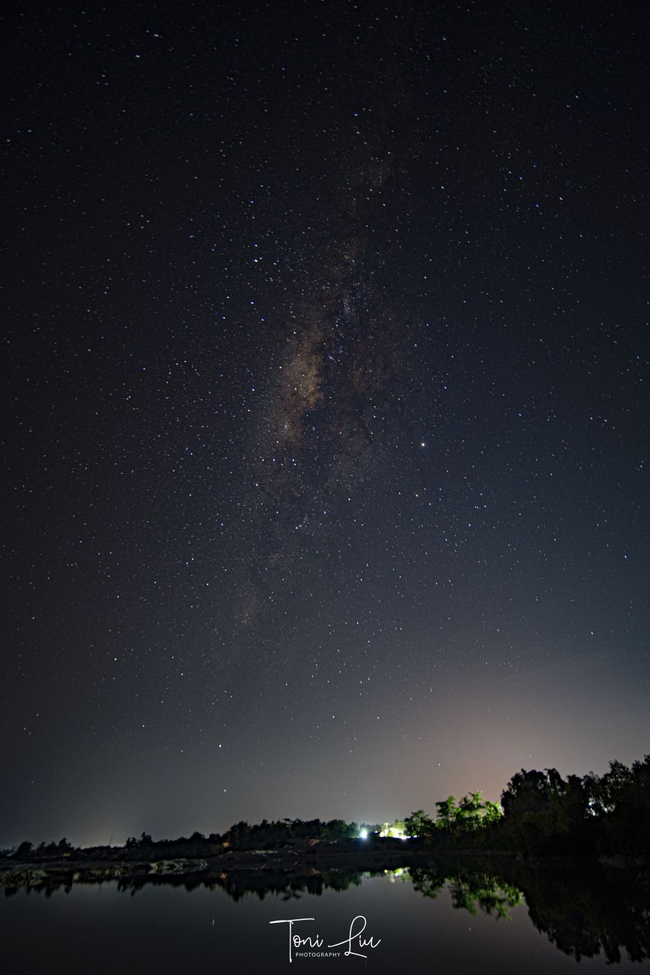 Milky Way Kaolin Lake, Indonesia