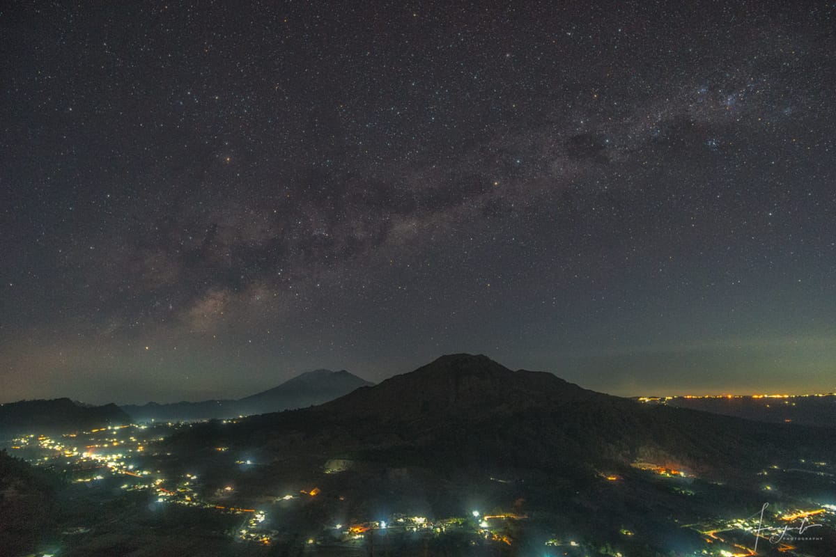 Milkyway Over Batur Mount, Indonesia