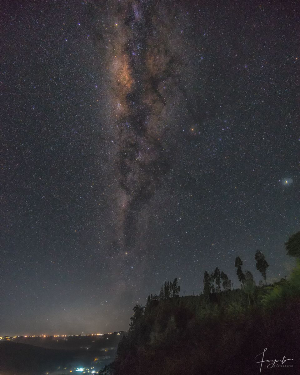 Milkyway Over Batur Mount, Indonesia