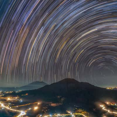 Milkyway Over Batur Mount, Indonesia