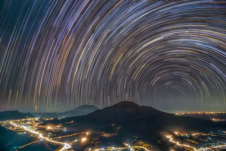 Milkyway Over Batur Mount