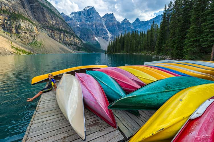 Moraine Lake Canoe Dock