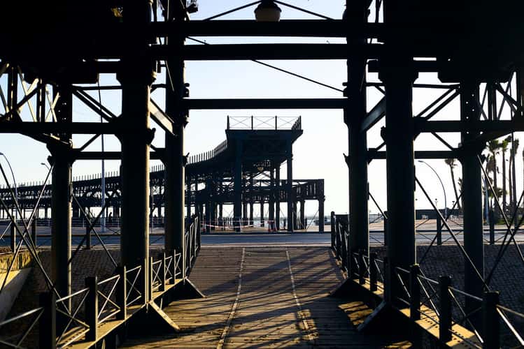 Muelle de mineral de la compañía Riotinto