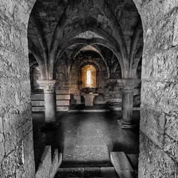 Mystic light in Thoronet abbey, France