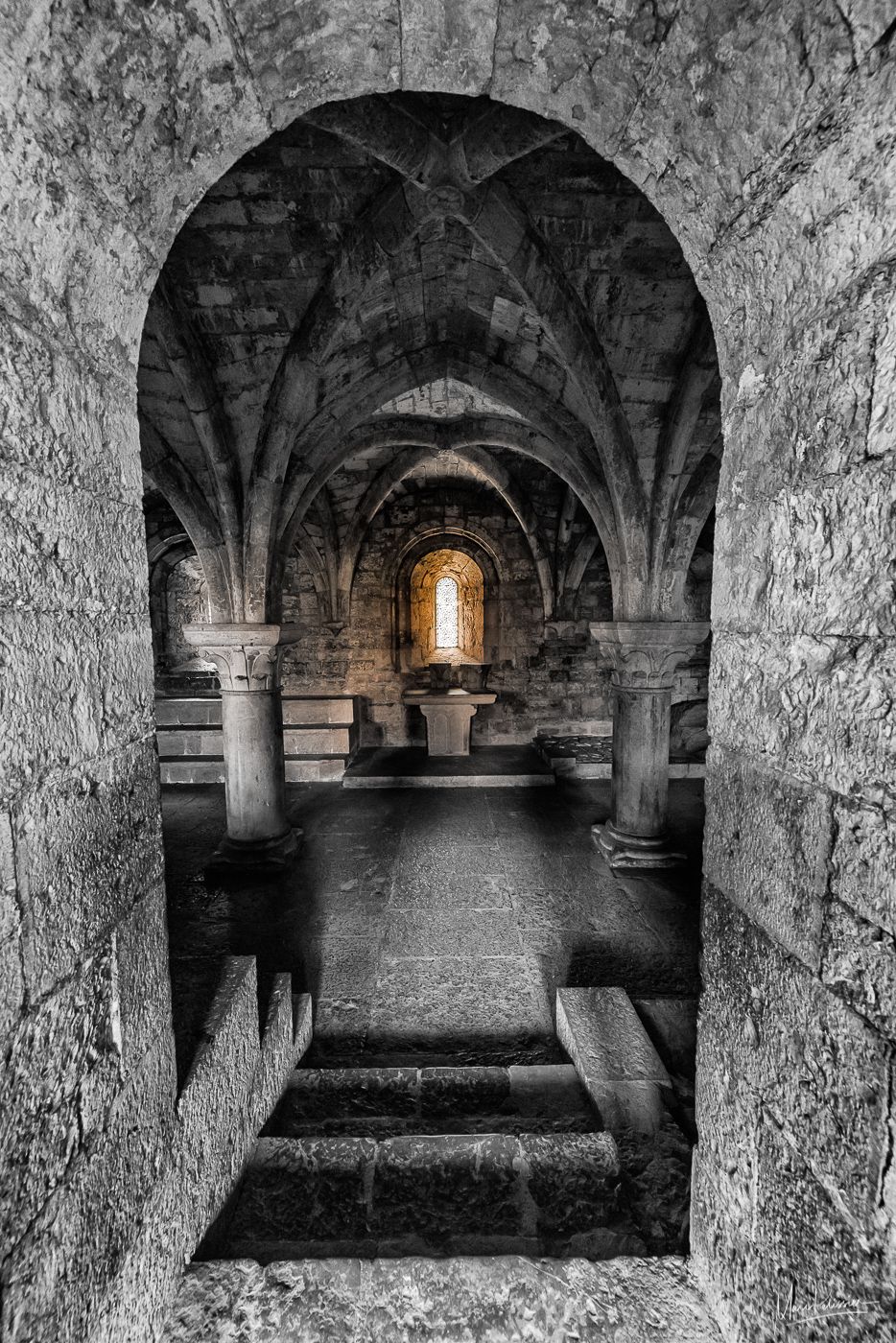 Mystic light in Thoronet abbey, France