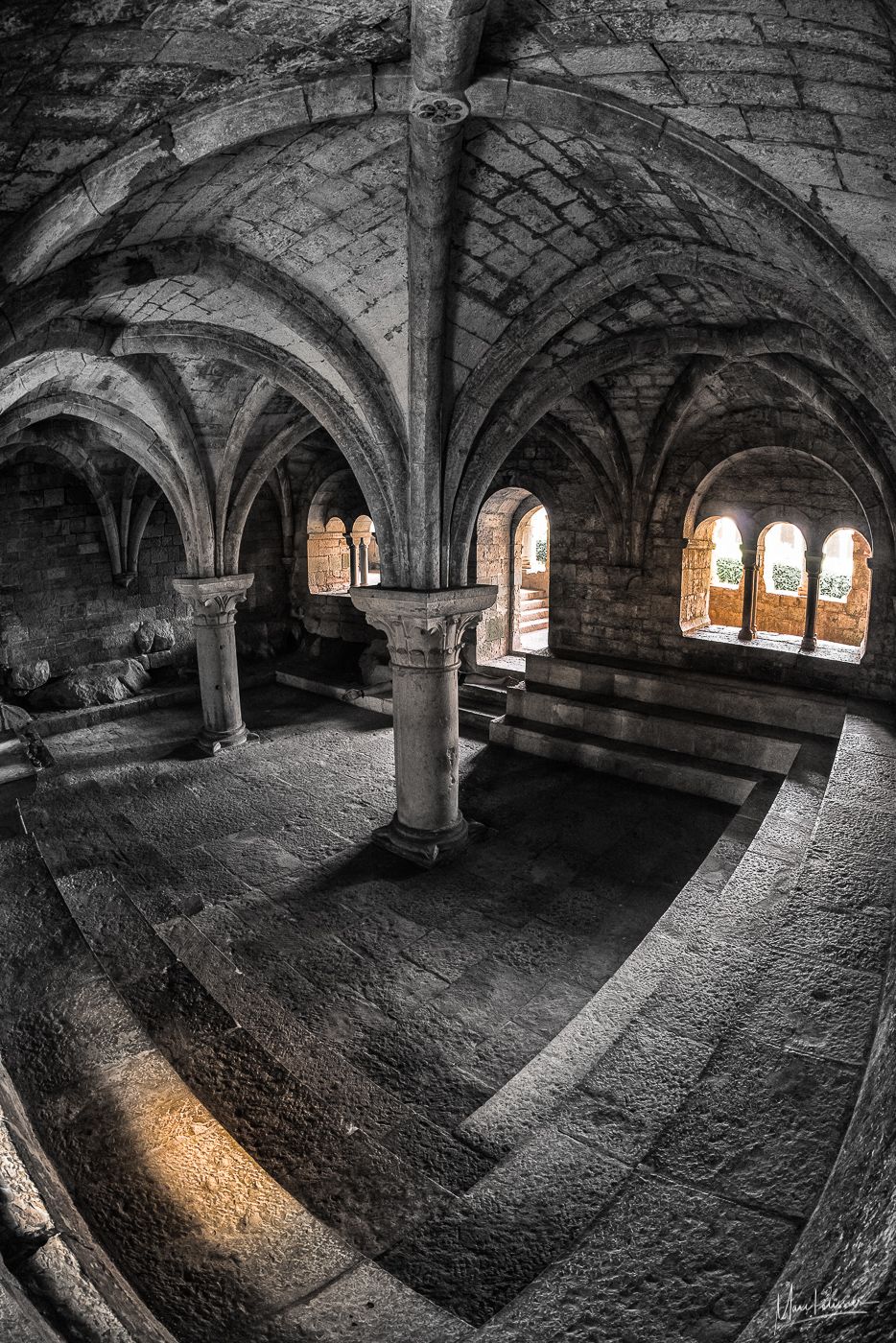 Mystic light in Thoronet abbey, France
