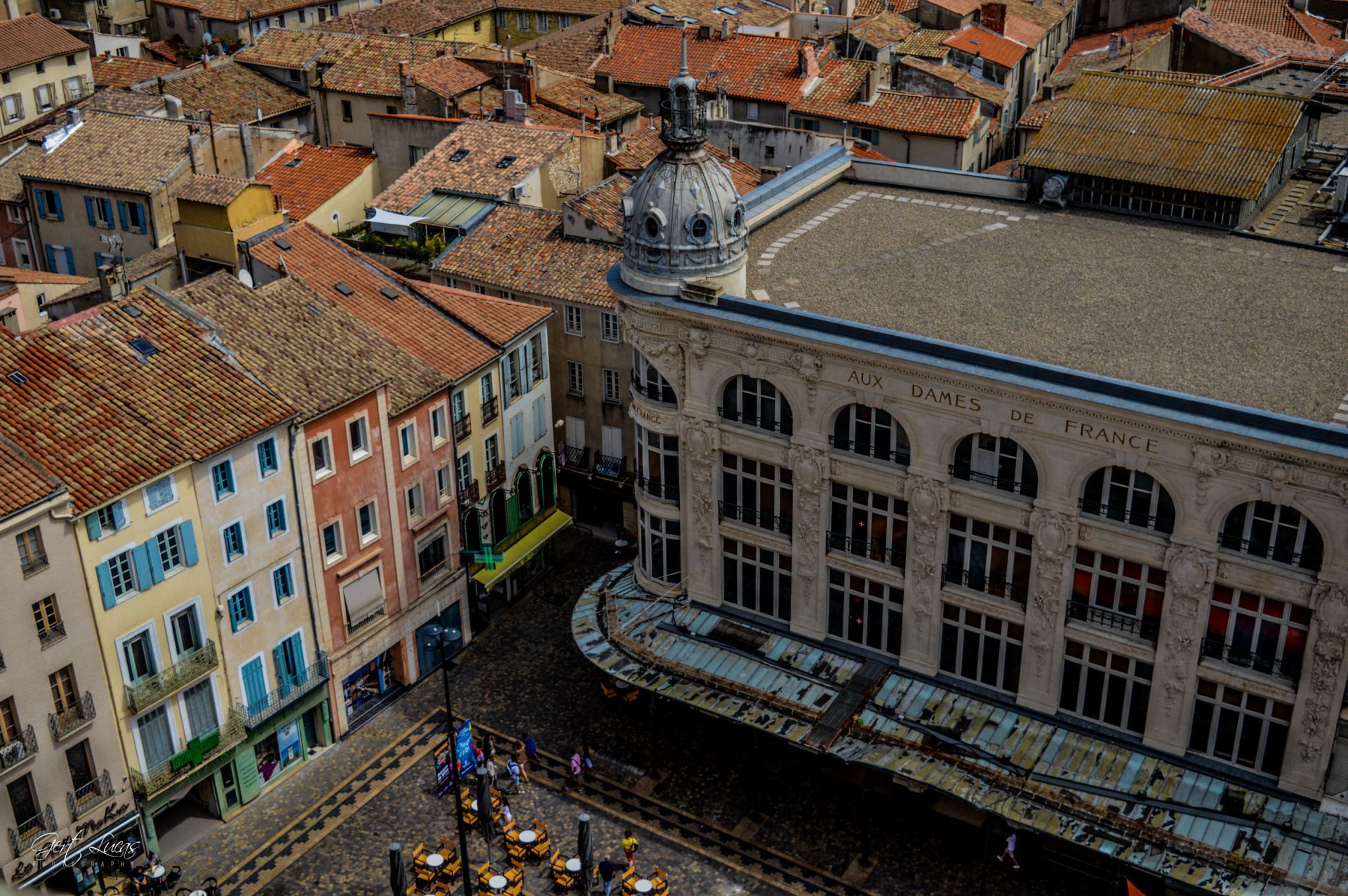 Narbonne - Rooftop panorama - Palais des Archeveques, France