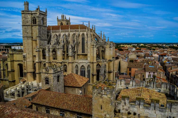 Narbonne - Rooftop panorama - Palais des Archeveques