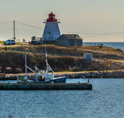 Neils Harbour Lighthouse Cape Brenton Nova Scotia, Canada